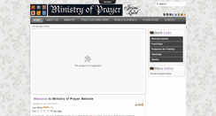 Desktop Screenshot of ministryofprayer.org